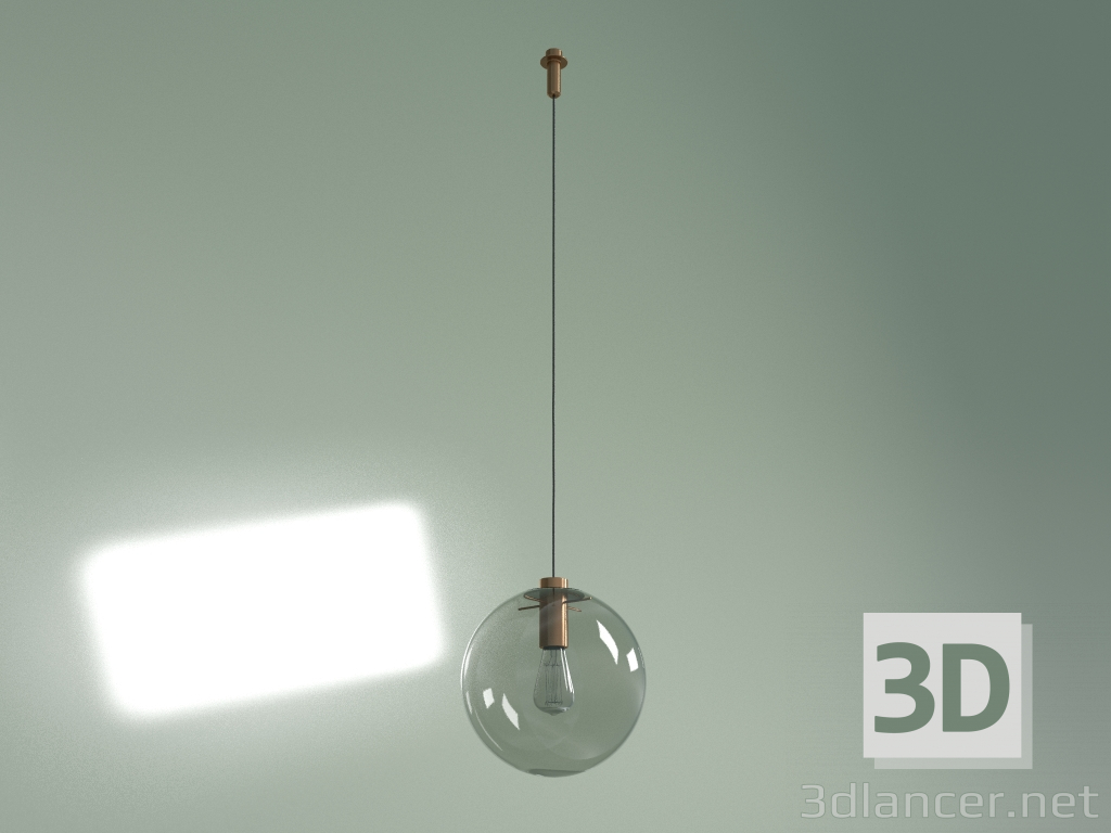 modèle 3D Suspension Selene diamètre 30 (or rose) - preview