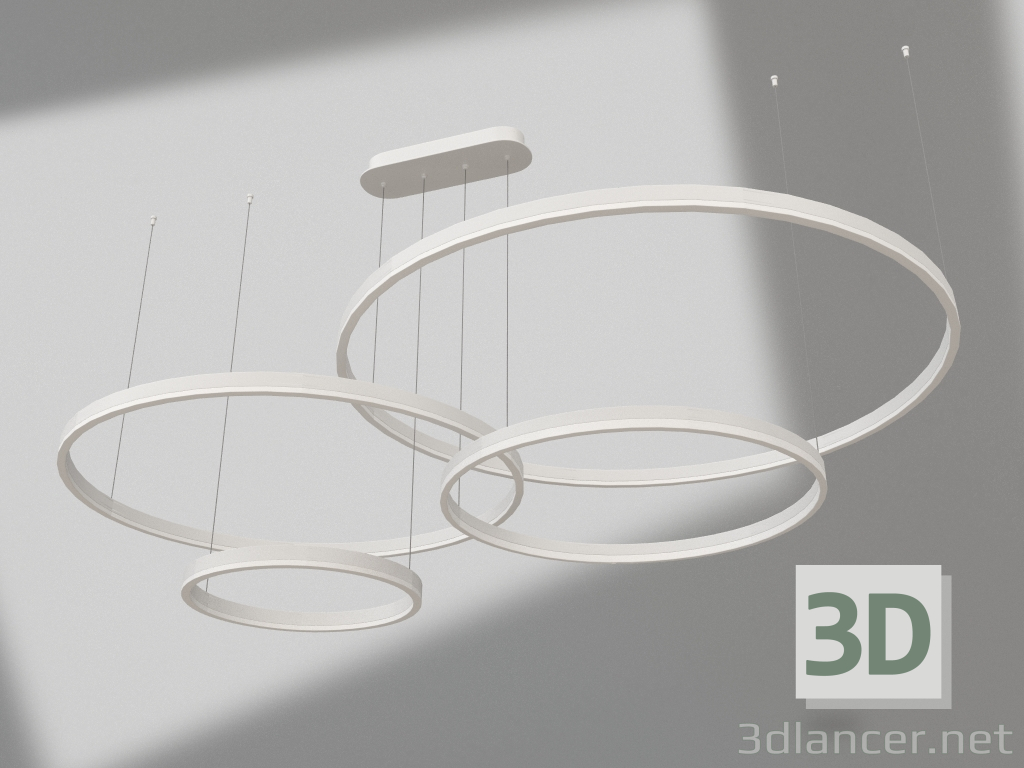 3d модель Подвес Тор белый (d40+60+80+100) (08204,01P) – превью