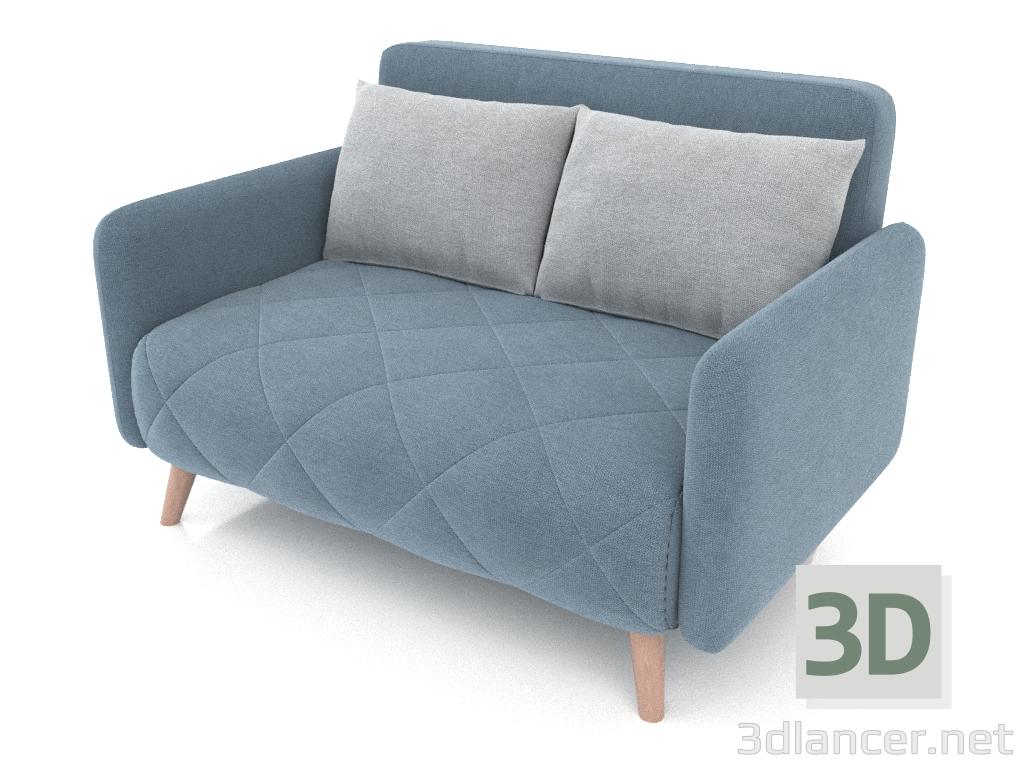 3d model Sofa bed Cardiff (blue-grey) - preview