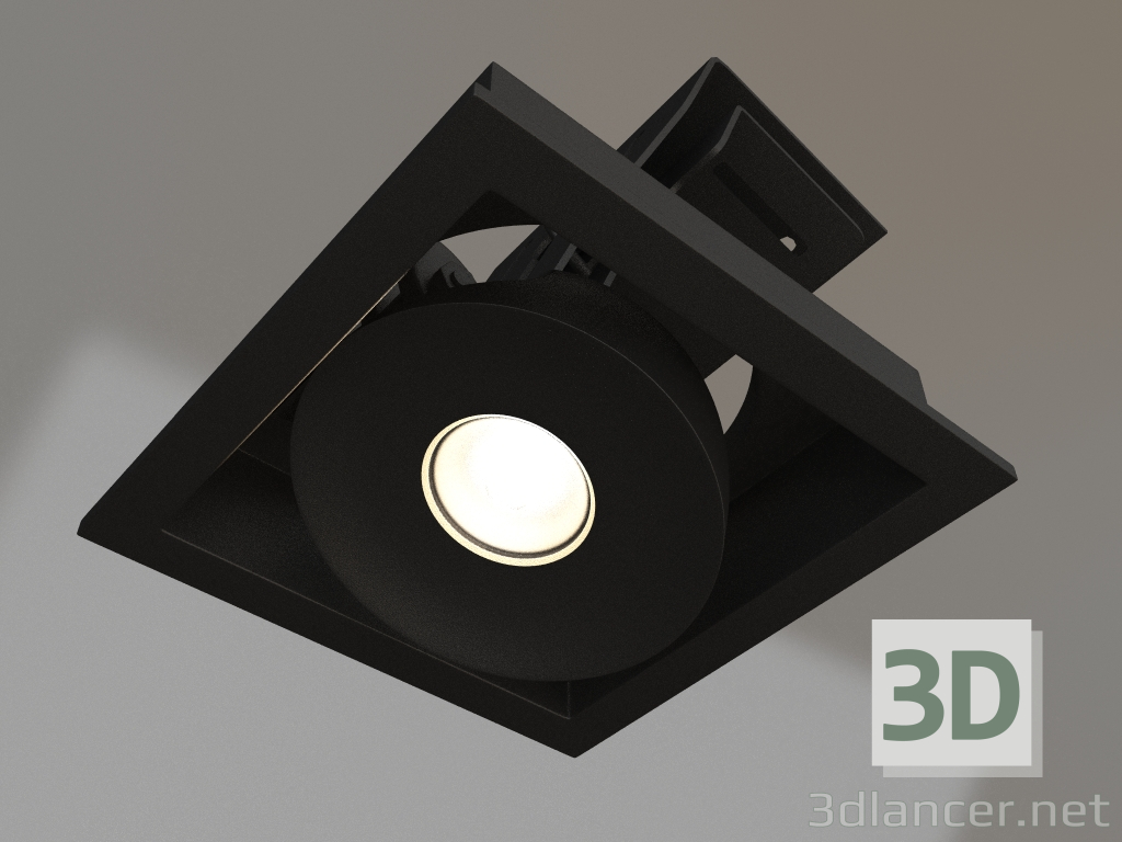 modèle 3D Lampe CL-SIMPLE-S80x80-9W Day4000 (BK, 45 degrés) - preview