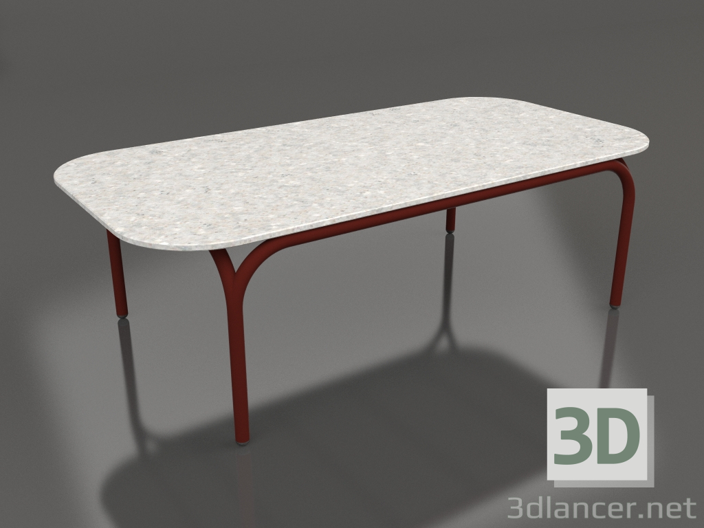 3D modeli Orta sehpa (Şarap kırmızısı, DEKTON Sirocco) - önizleme