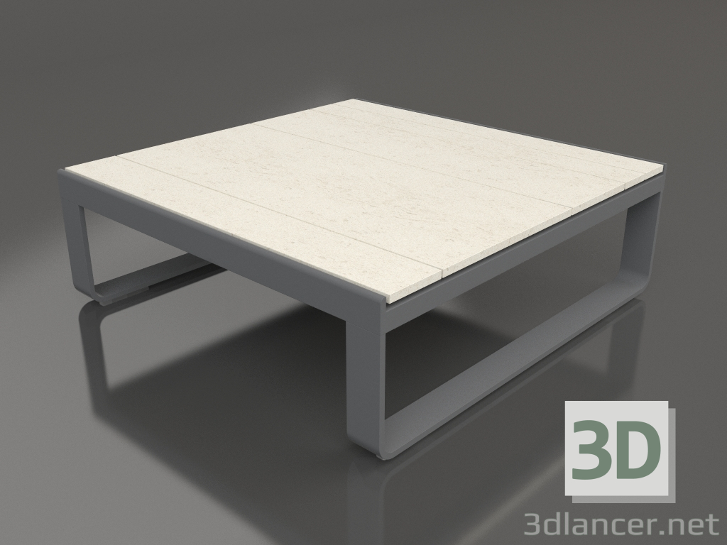 modello 3D Tavolino 90 (DEKTON Danae, Antracite) - anteprima