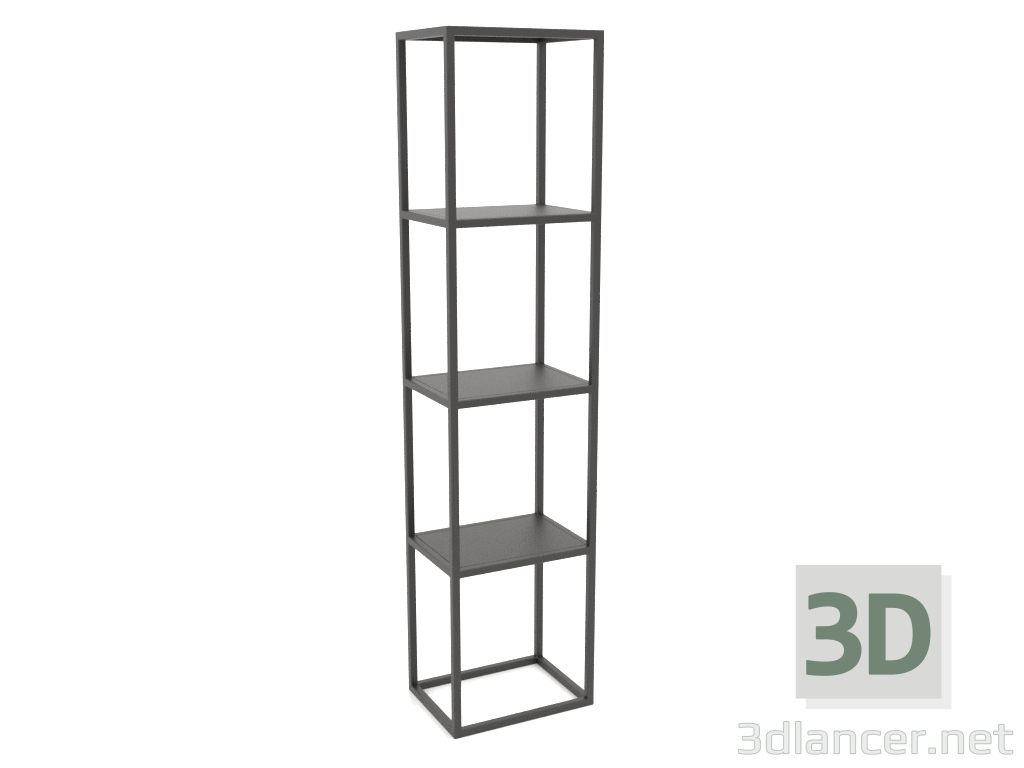 3d model Rejilla rectangular grande (METAL, 40x30x170) - vista previa