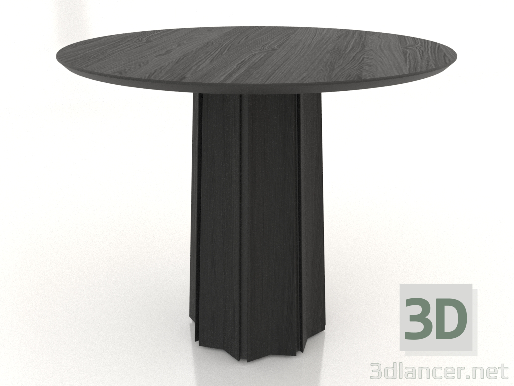 3d model Dining table Ø 900 mm (black RAL 9005) - preview