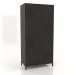 3D modeli Gardırop FARGO 1050x600x2200 mm (wenge meşe, 2 kapı, 4 çekmece) - önizleme