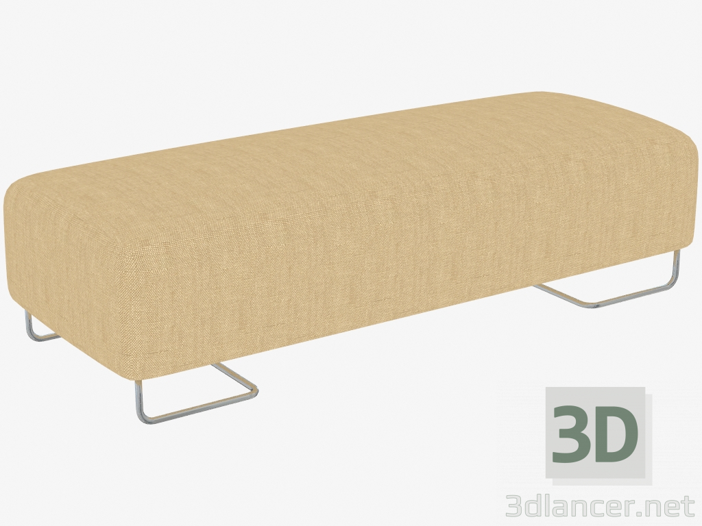 modèle 3D Banquette rembourrée - preview