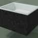 3d model Lavabo de pared (02R132301, Nero Assoluto M03, L 60, P 48, H 36 cm) - vista previa