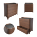 3d Junius chest of drawers in solid walnut, LA REDOUTE INTERIEURS model buy - render