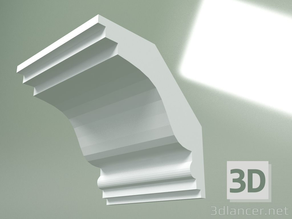 Modelo 3d Cornija de gesso (plinto de teto) KT376 - preview