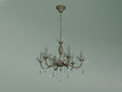 Lustre suspendu 10005-6 (bronze antique-cristal clair Strotskis)