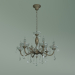 3d model Hanging chandelier 10005-6 (antique bronze-clear crystal Strotskis) - preview