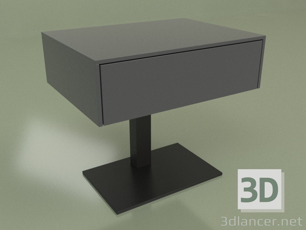 modello 3D Comodino CN 250 (Antracite) - anteprima