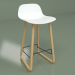 modèle 3D Tabouret de bar Catina en bois (blanc) - preview