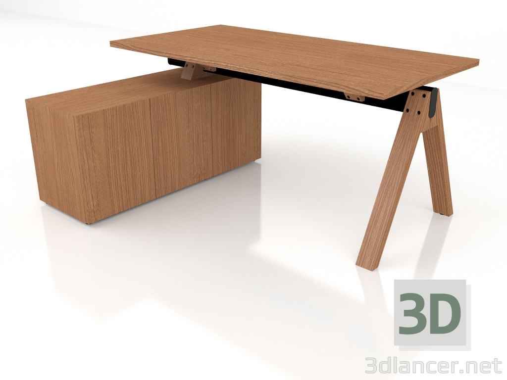 Modelo 3d Mesa de trabalho Viga V163L (1600x1300) - preview