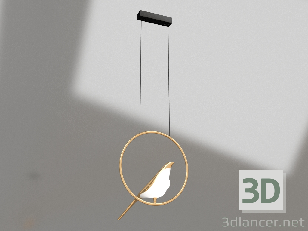 3d model Pendant Arsi black, gold (08446-1А,33) - preview