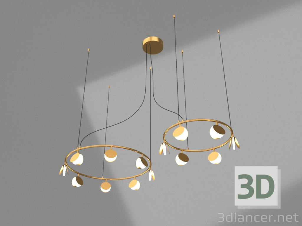 modèle 3D Lustre suspendu (7356) - preview