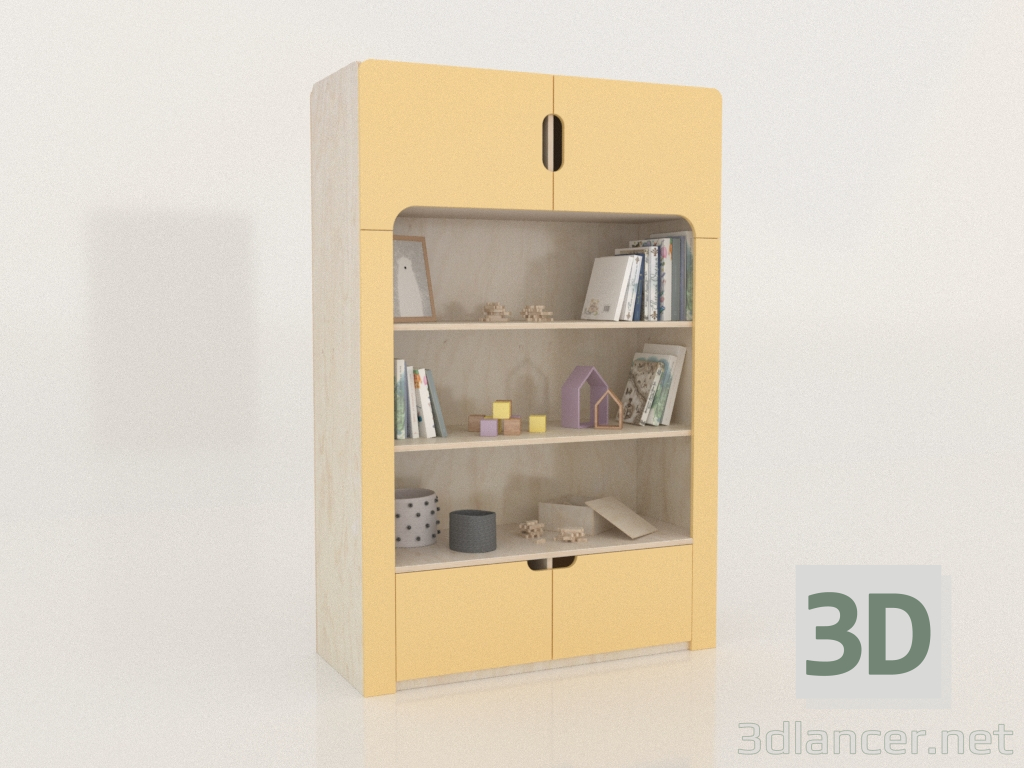 3D modeli Kitaplık MODU J (KSDJAA) - önizleme