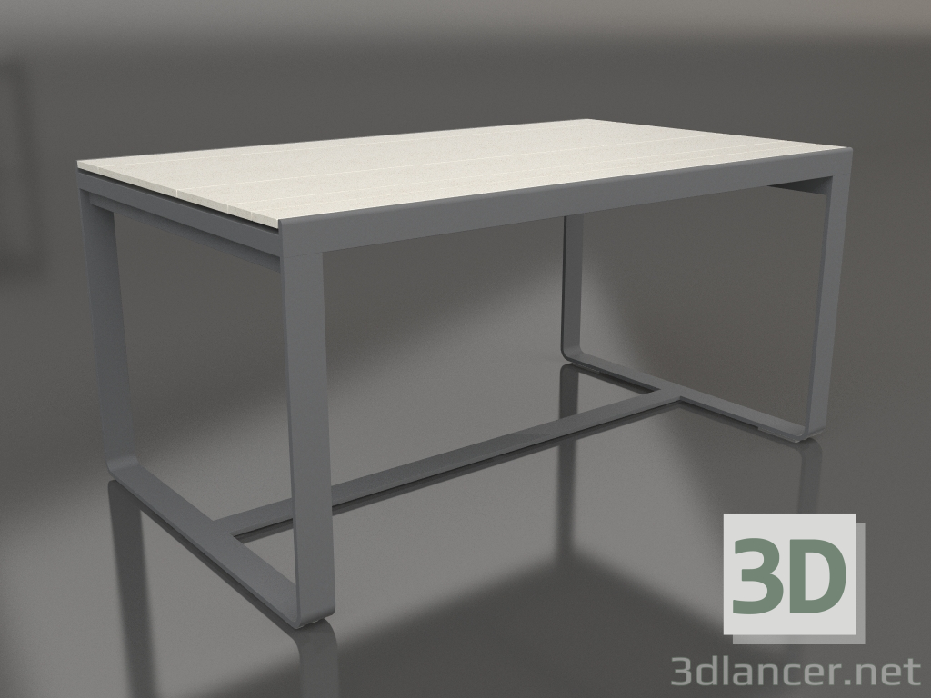 3d модель Стол обеденный 150 (DEKTON Danae, Anthracite) – превью