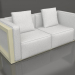 3D Modell Doppelsofa (Gold) - Vorschau