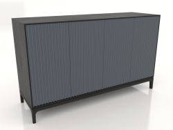Mobile TV FARGO con frontali fresati 1600x500x950 mm (ardesia, rovere nero, opzione 2)