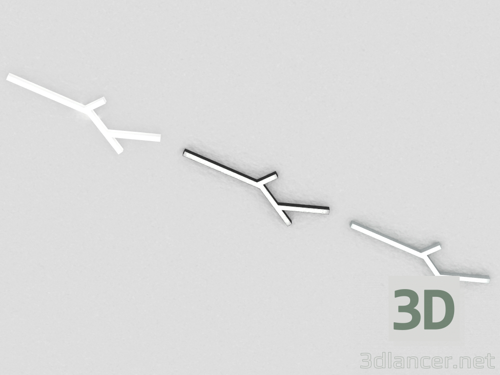 modello 3D lampada LED Superficie (DL18516C051A77) - anteprima