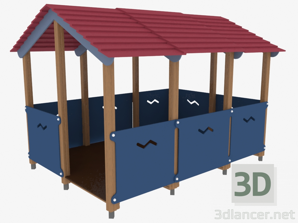 3D Modell Laube (5404) - Vorschau