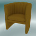 3d model Armchair Loafer (SC23, H 75cm, 65x70cm, Velvet 5 Amber) - preview