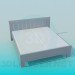 3D Modell Doppelbett - Vorschau