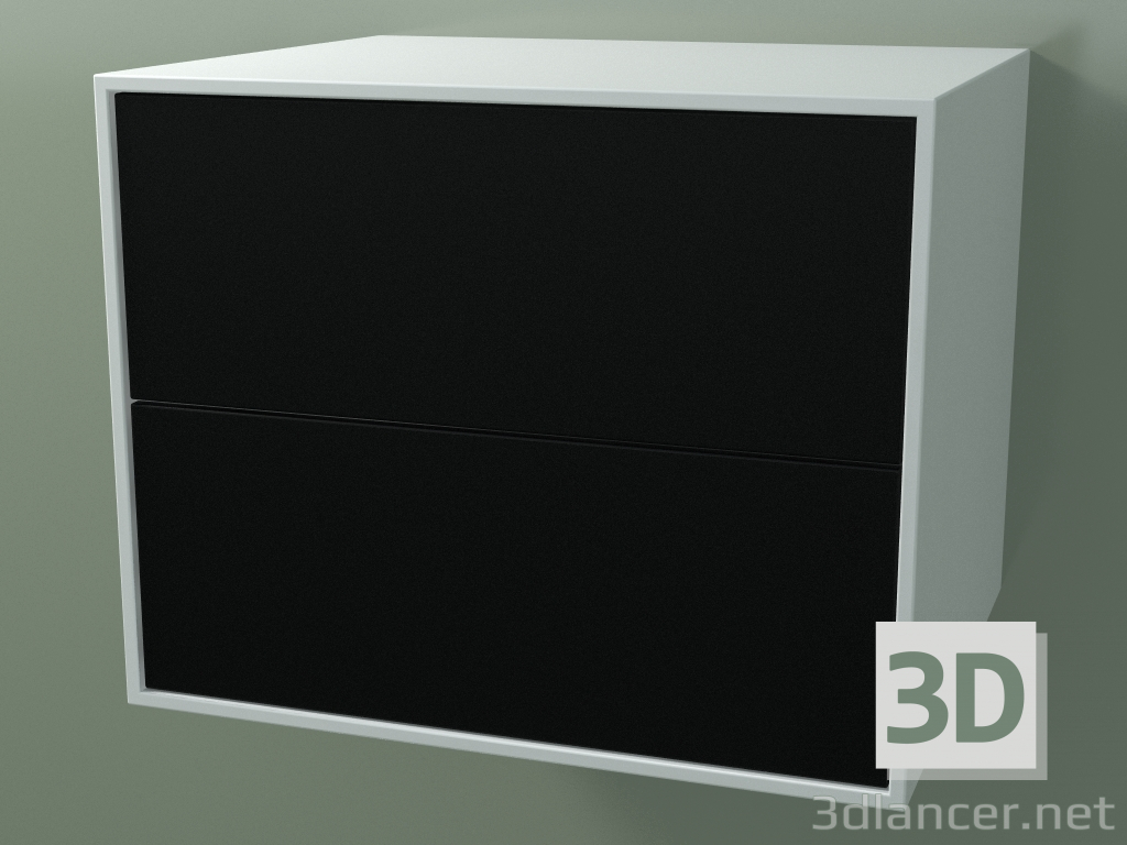 3d model Double box (8AUBCB01, Glacier White C01, HPL P06, L 60, P 50, H 48 cm) - preview