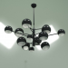 3d model Ceiling lamp Satellite (black) - preview