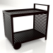 3d model Serving trolley (Black) - preview