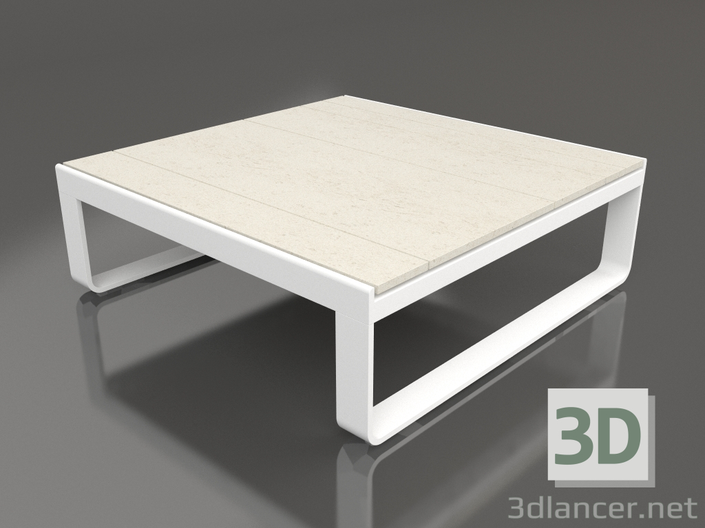 modello 3D Tavolino 90 (DEKTON Danae, Bianco) - anteprima