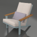 modèle 3D Fauteuil club de détente (Bleu gris) - preview