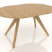 3d model Folding dining table 1400x1000 mm (natural oak) - preview