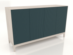 TV sehpası FARGO frezelenmiş cepheli 1600x500x950 mm (deniz dalgası, ağartılmış meşe, seçenek 3)