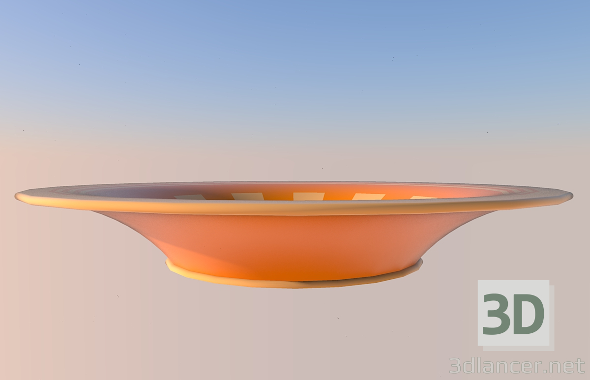 3d model Soup plate - preview