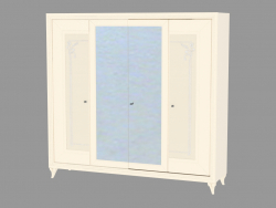 Armoire pattes 4 portes