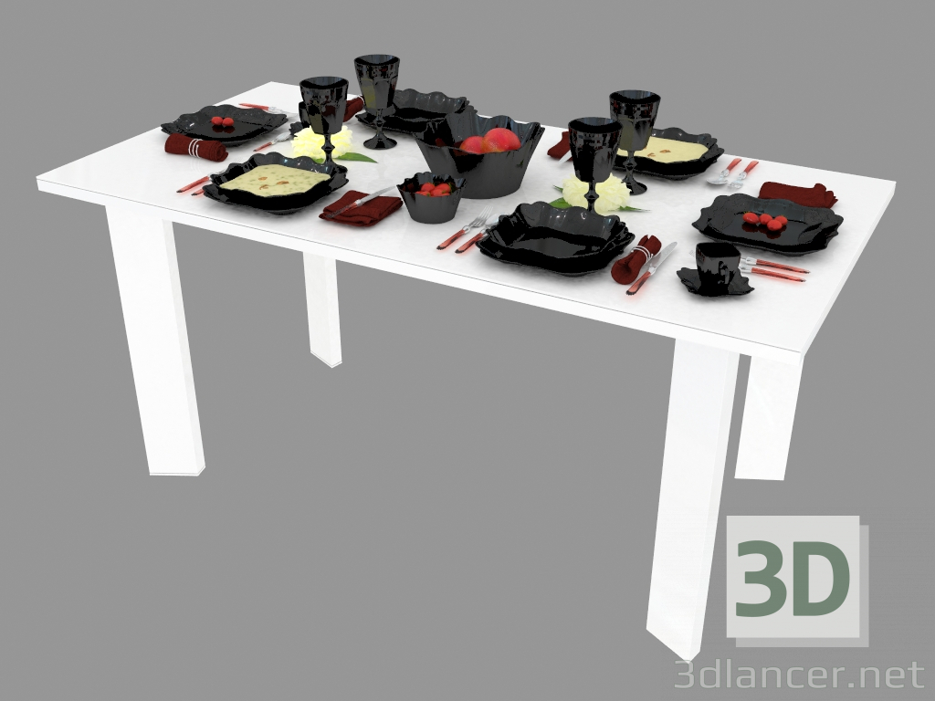 3d model Auténtico (negro) - vista previa