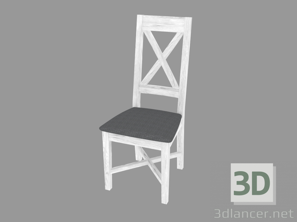 3d model Silla tapizada (PRO.110.XX 44x105x39cm) - vista previa