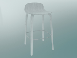 Taburete de bar Visu (H 65 cm, blanco)