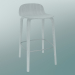 3d model Bar stool Visu (H 65 cm, White) - preview