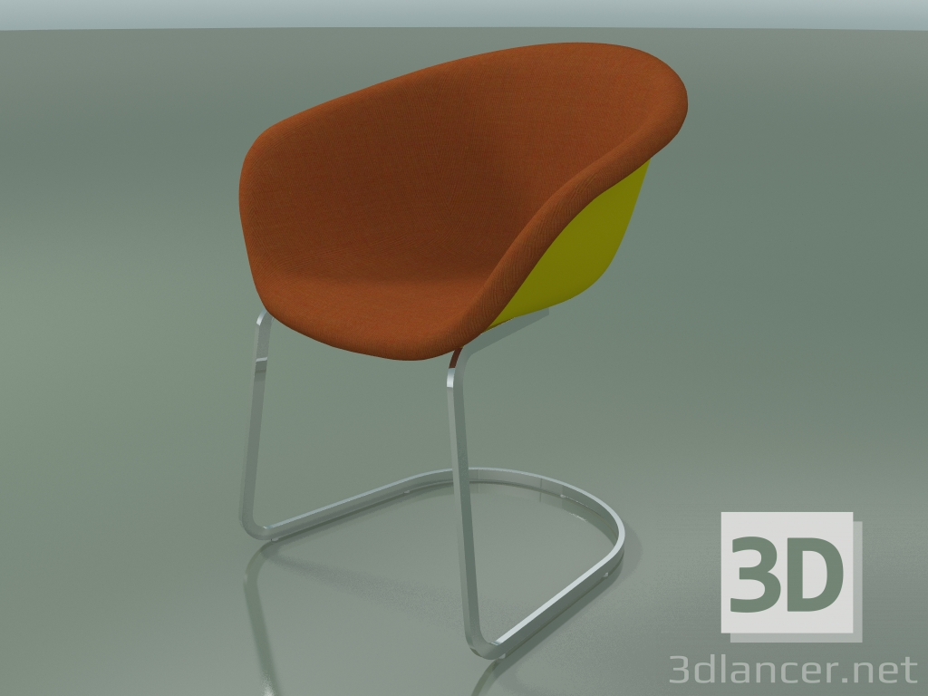 modello 3D Sedia 4214 (su console, con rivestimento frontale, PP0002) - anteprima