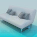 3D Modell Sofa mit Kissen - Vorschau