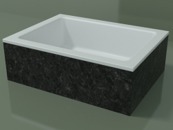 Lavabo sobre encimera (01R121101, Nero Assoluto M03, L 48, P 36, H 16 cm)