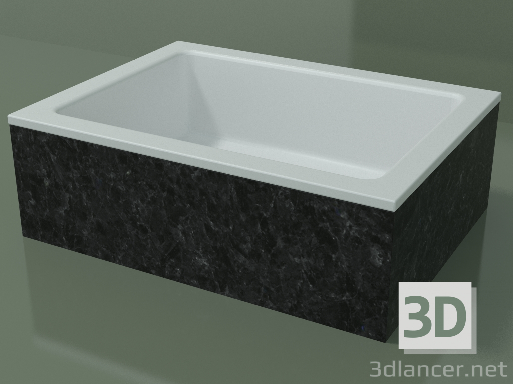 3d model Countertop washbasin (01R121101, Nero Assoluto M03, L 48, P 36, H 16 cm) - preview