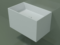 Lavabo sospeso (02UN32101, Glacier White C01, L 60, P 36, H 36 cm)