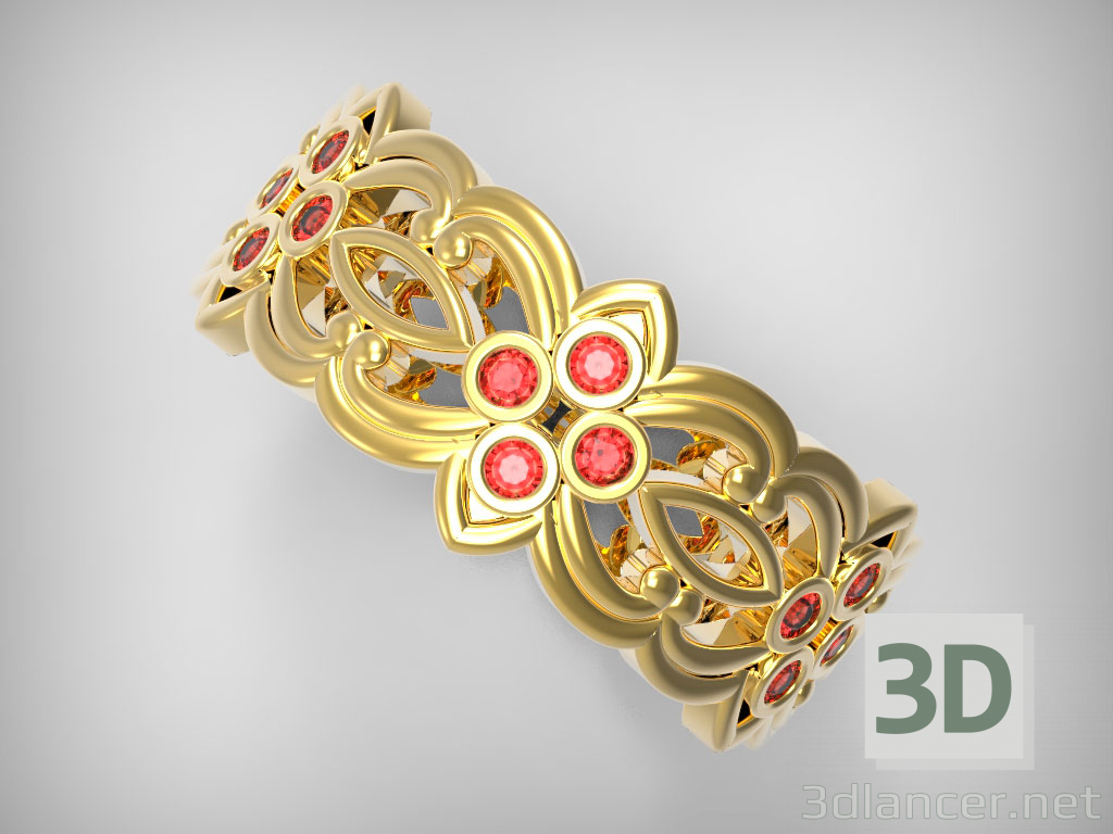 modèle 3D de Bague à motifs acheter - rendu