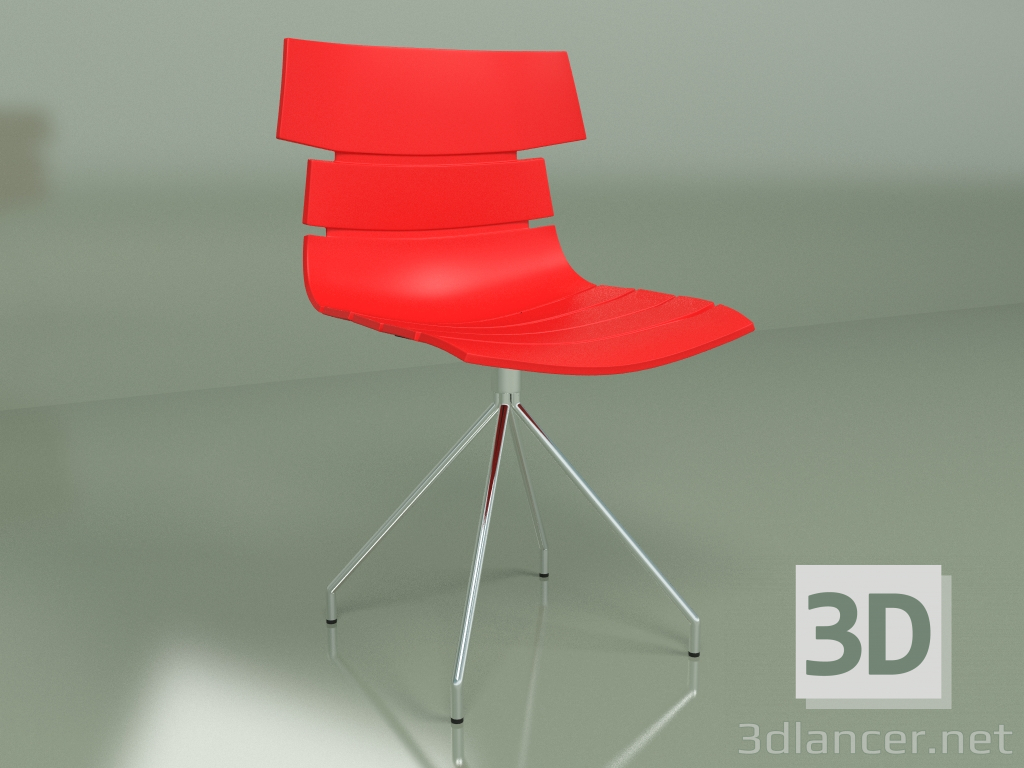 modello 3D Ritorno sedia (rosso) - anteprima