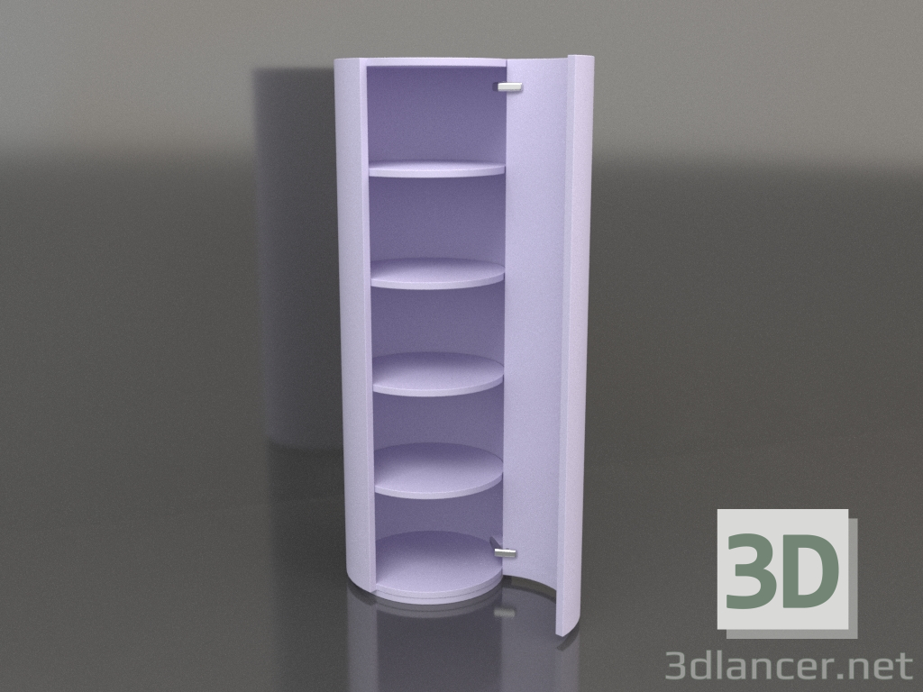 modello 3D Armadio (con anta aperta) TM 09 (P=503х1510, lilla) - anteprima