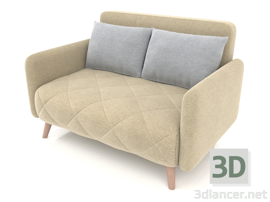 modello 3D Divano letto Cardiff (beige-lavanda melange) - anteprima